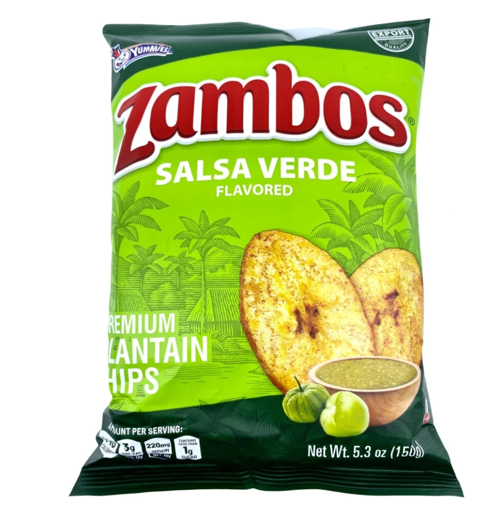 Zambos Salsa Verde Plantain Chips 5.3 oz