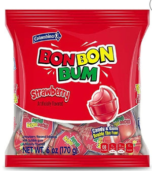 Bon Bon Bum Strawberry Lollipops