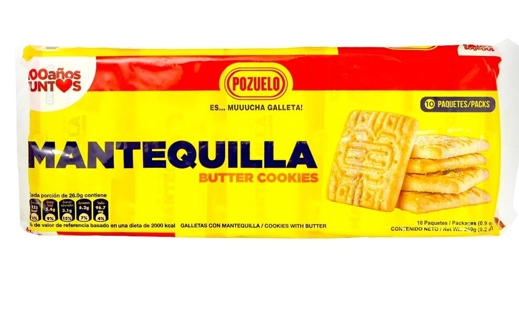 Galletas de mantequilla paquete de 10 bolsas